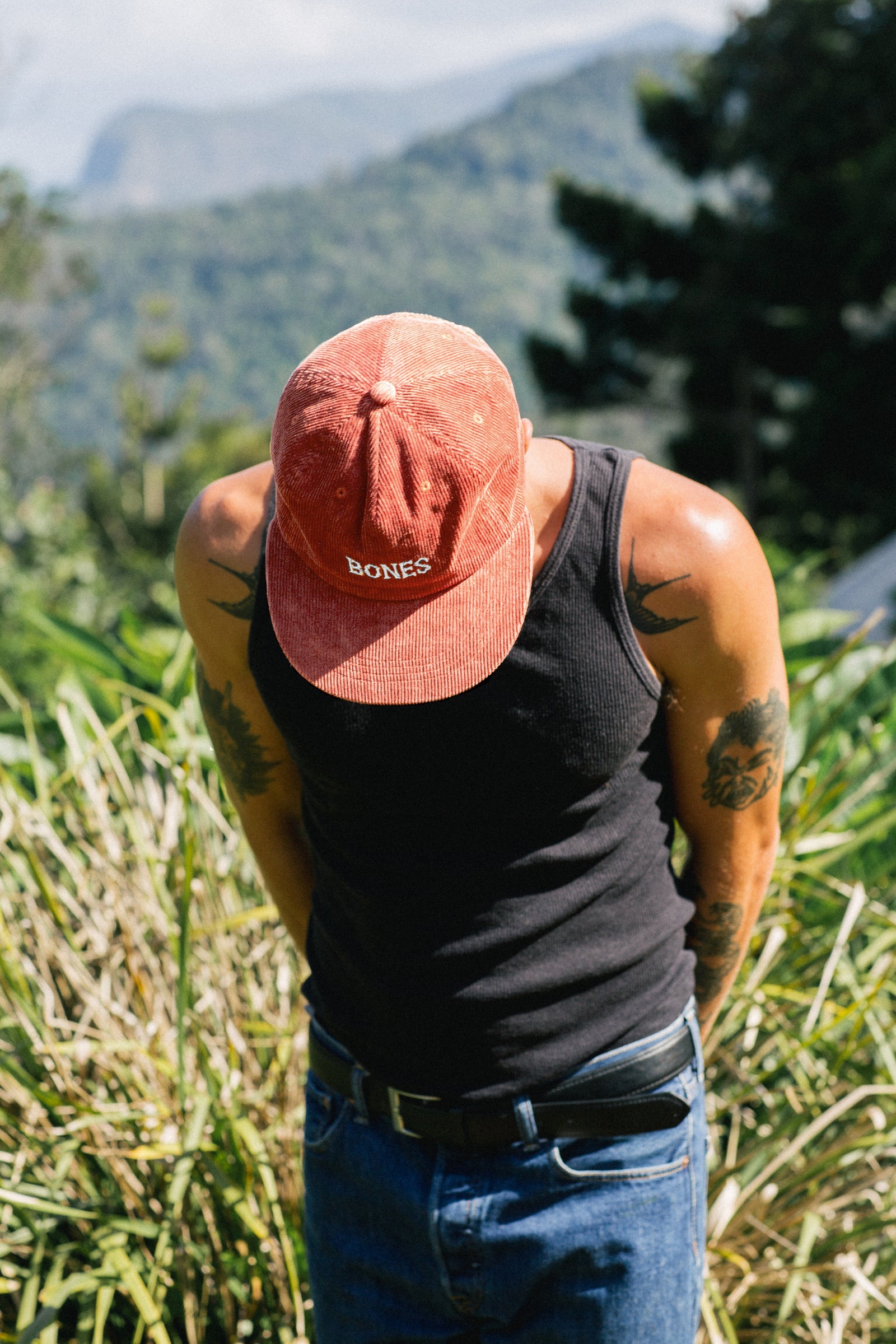 Bones Club Cord Burnt Orange Cap