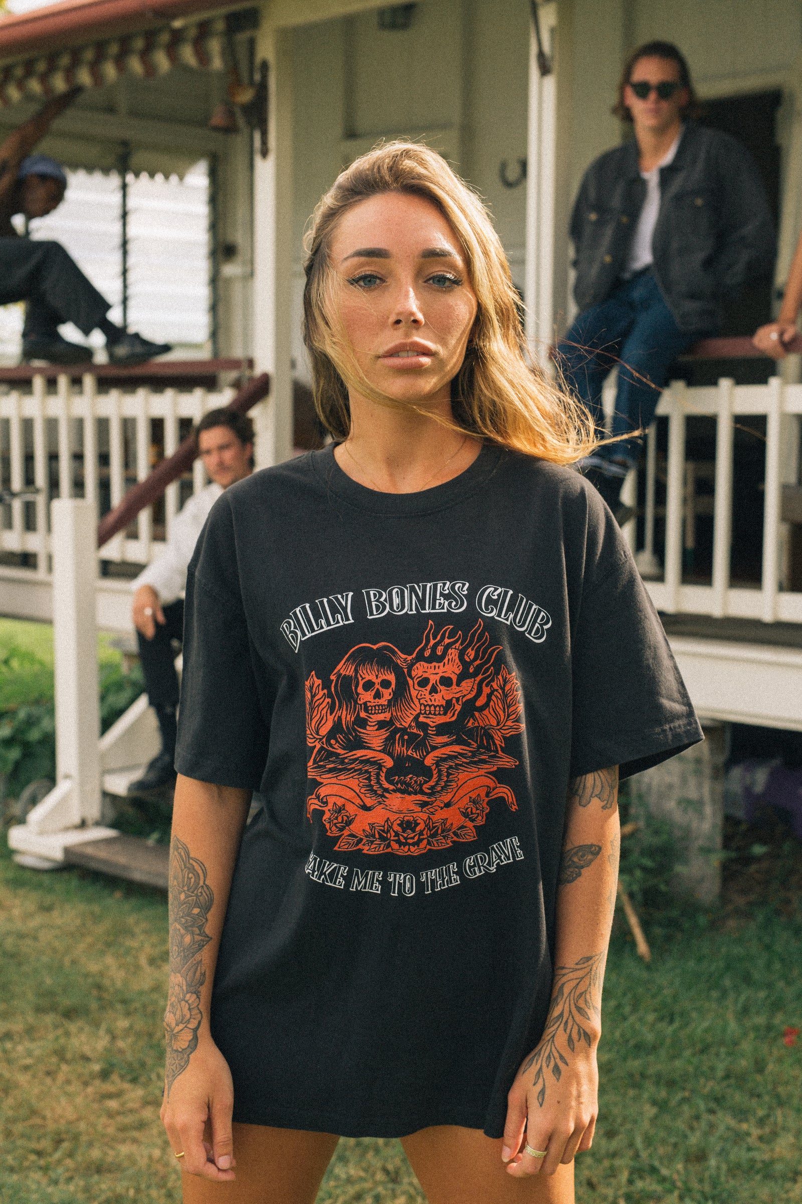 Take Me To The Grave Tee - Vintage Black