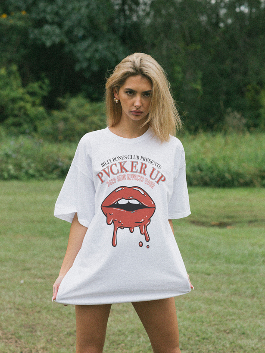 Pvcker Up Collab Tee - White