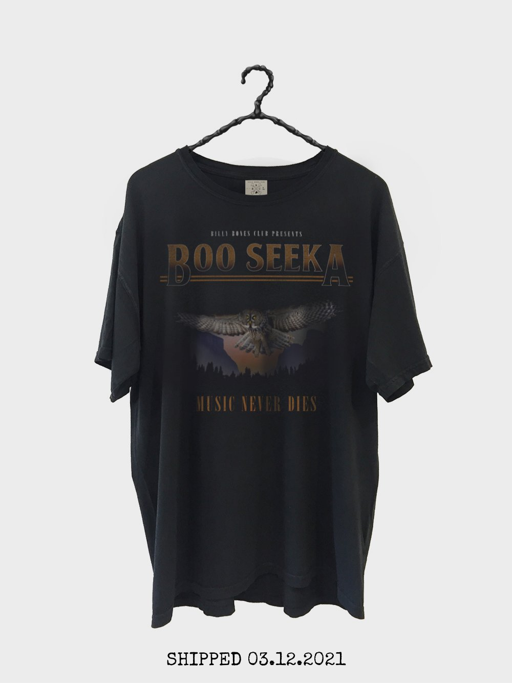 Boo Seeka Collab Tee - Music Never Dies