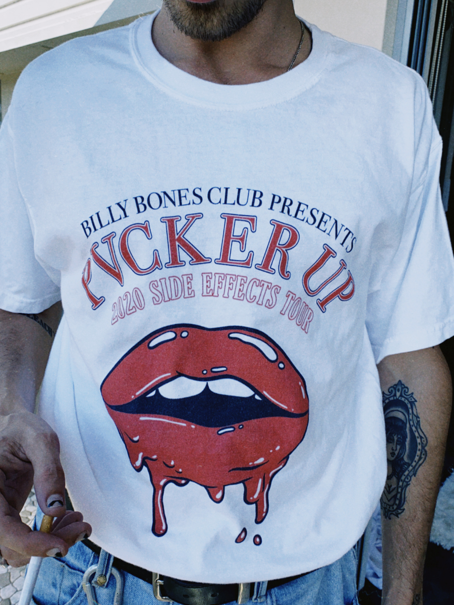 Pvcker Up Collab Tee - Side Effects Tour Black