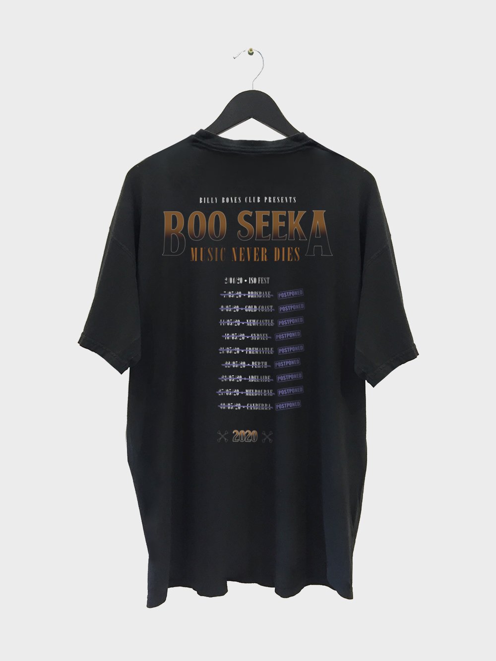 Boo Seeka Collab Tee - Music Never Dies