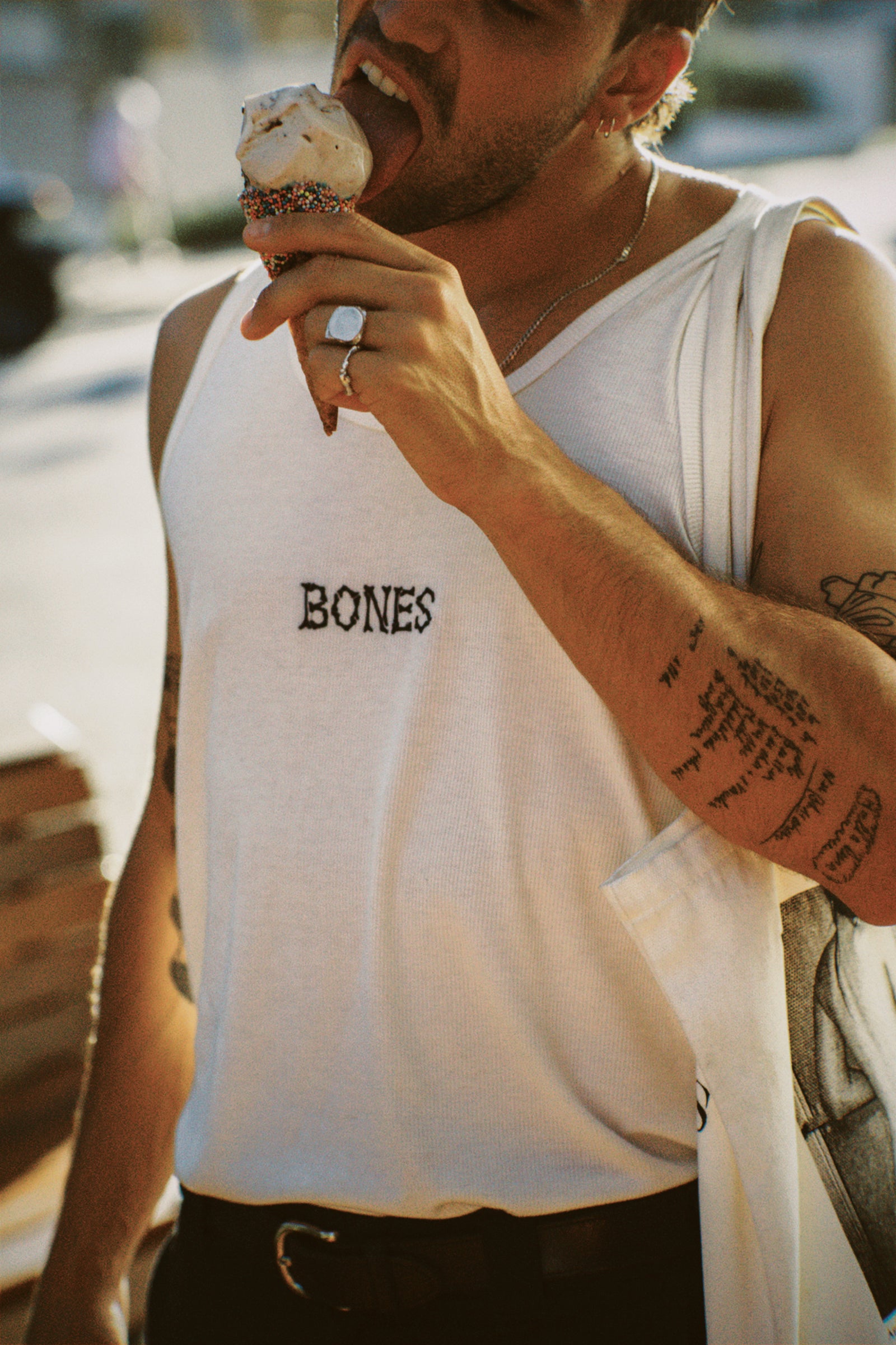 Bones Club Tank - Vintage White