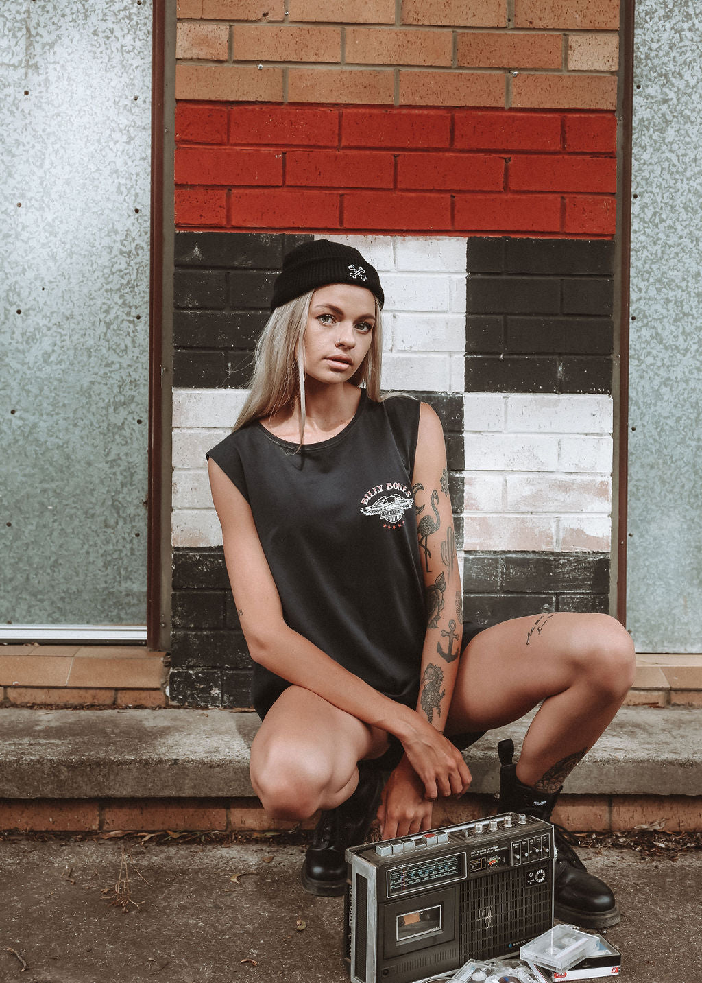 Moto Club Tank - Vintage Black