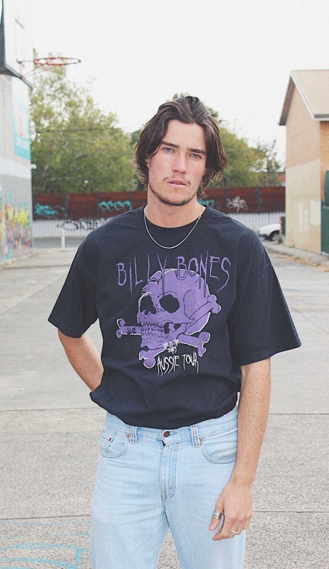 Purple Rain Tee - Black