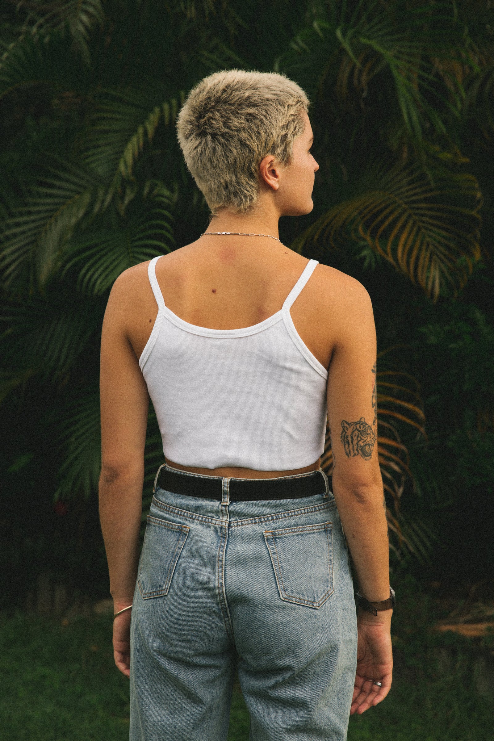 Till Death Rib Crop - Vintage White