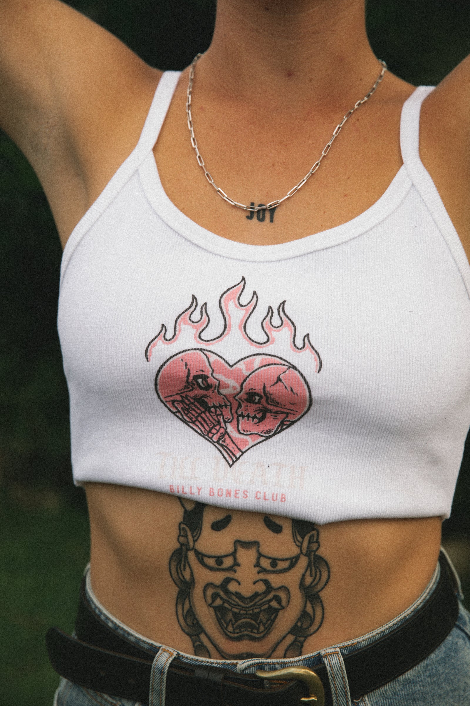 Till Death Rib Crop - Vintage White