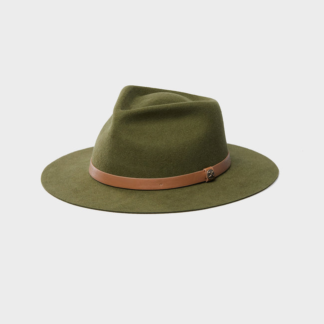 Greened Out - Wide Brim Fedora