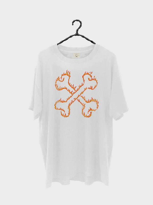 The Flame Tee - Vintage White