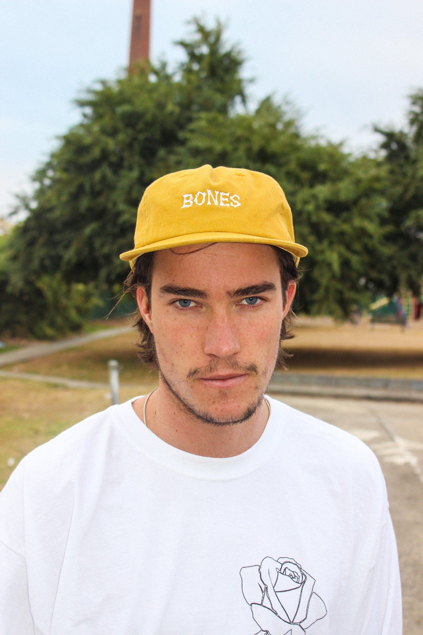 Bones Club Unstructured Cap - Mustard