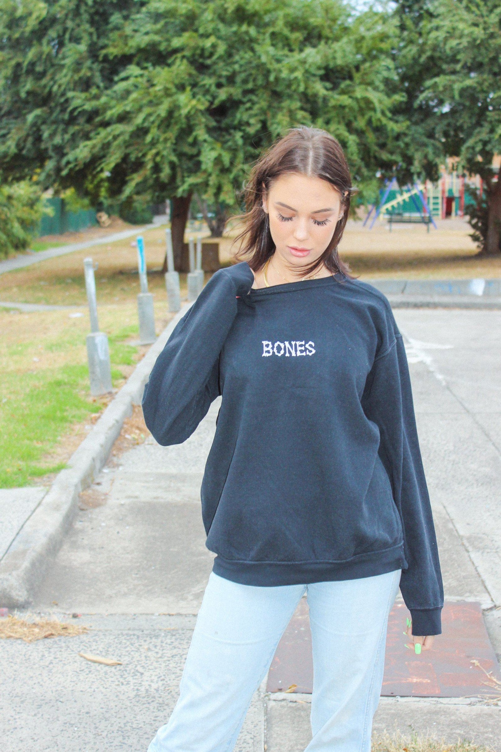 Bones Club Crew Sweater - Black