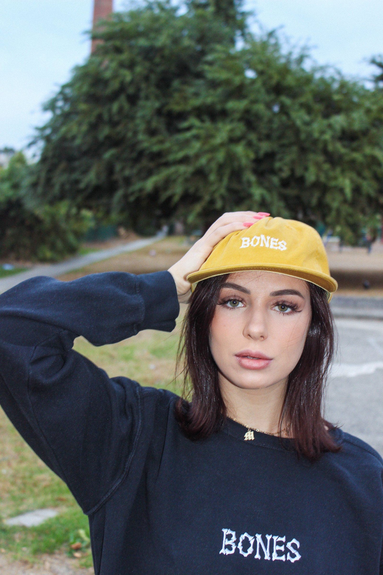 Bones Club Unstructured Cap - Mustard