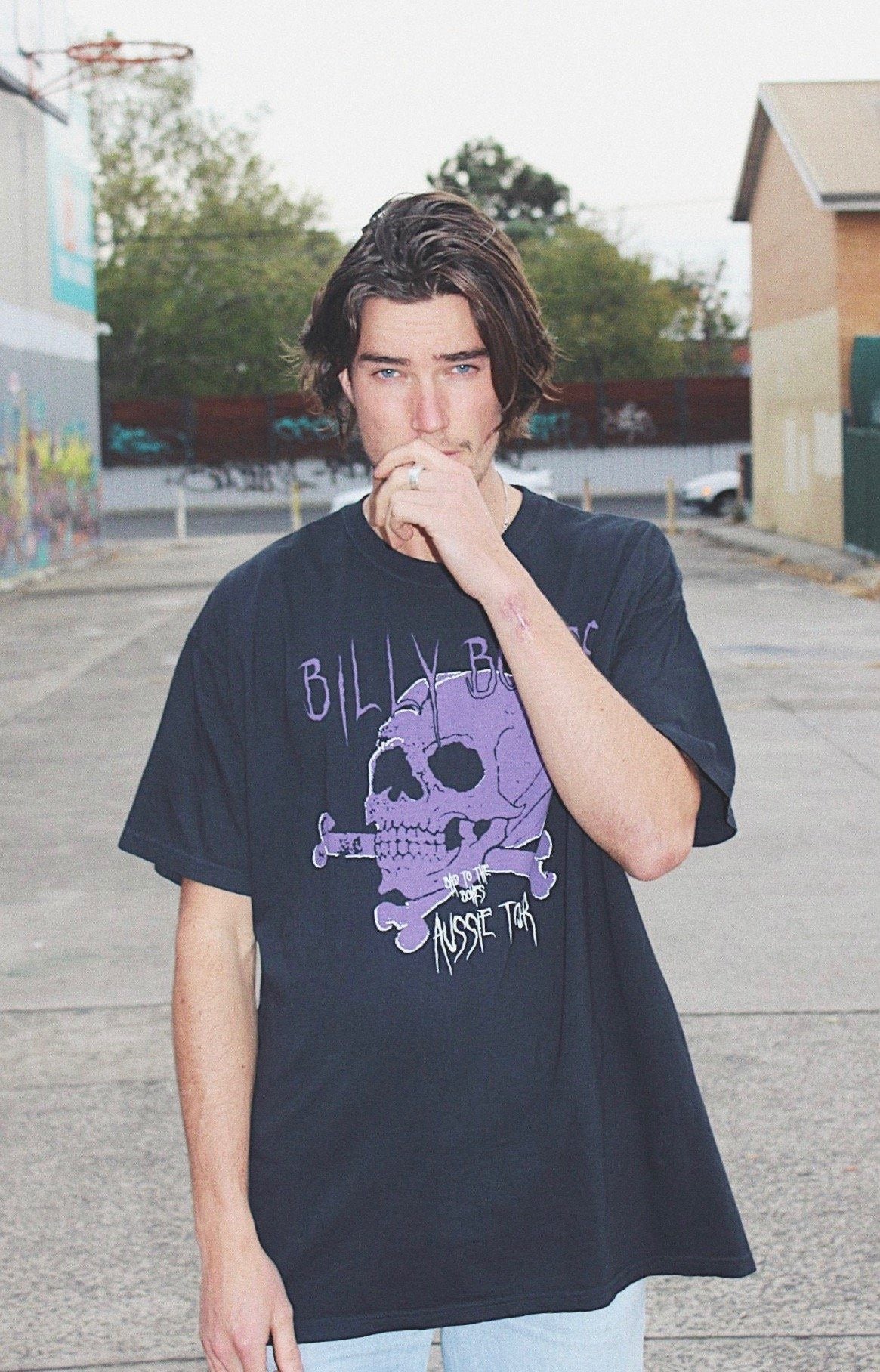 Purple Rain Tee - Black