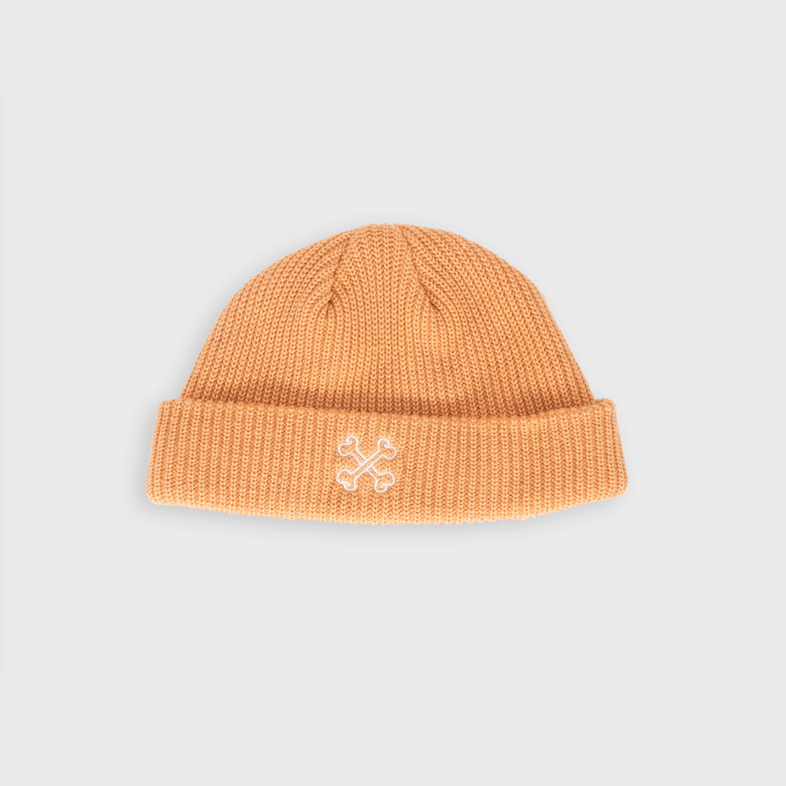 Cross Bones Logo Beanie - Peach