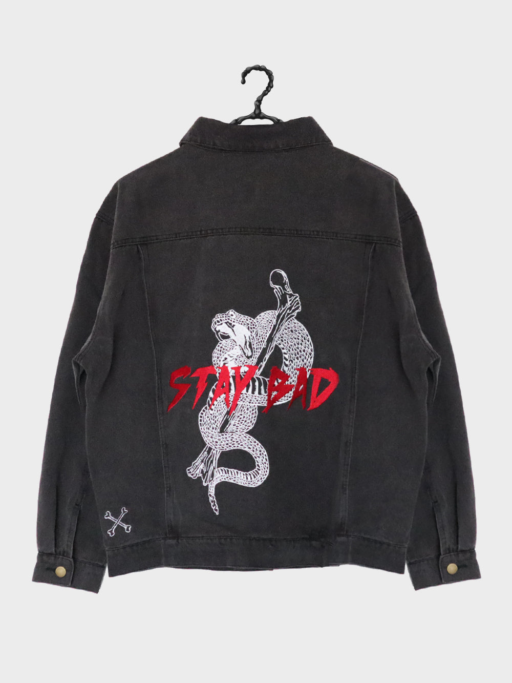 Stay Bad Denim Jacket  - Black Wash