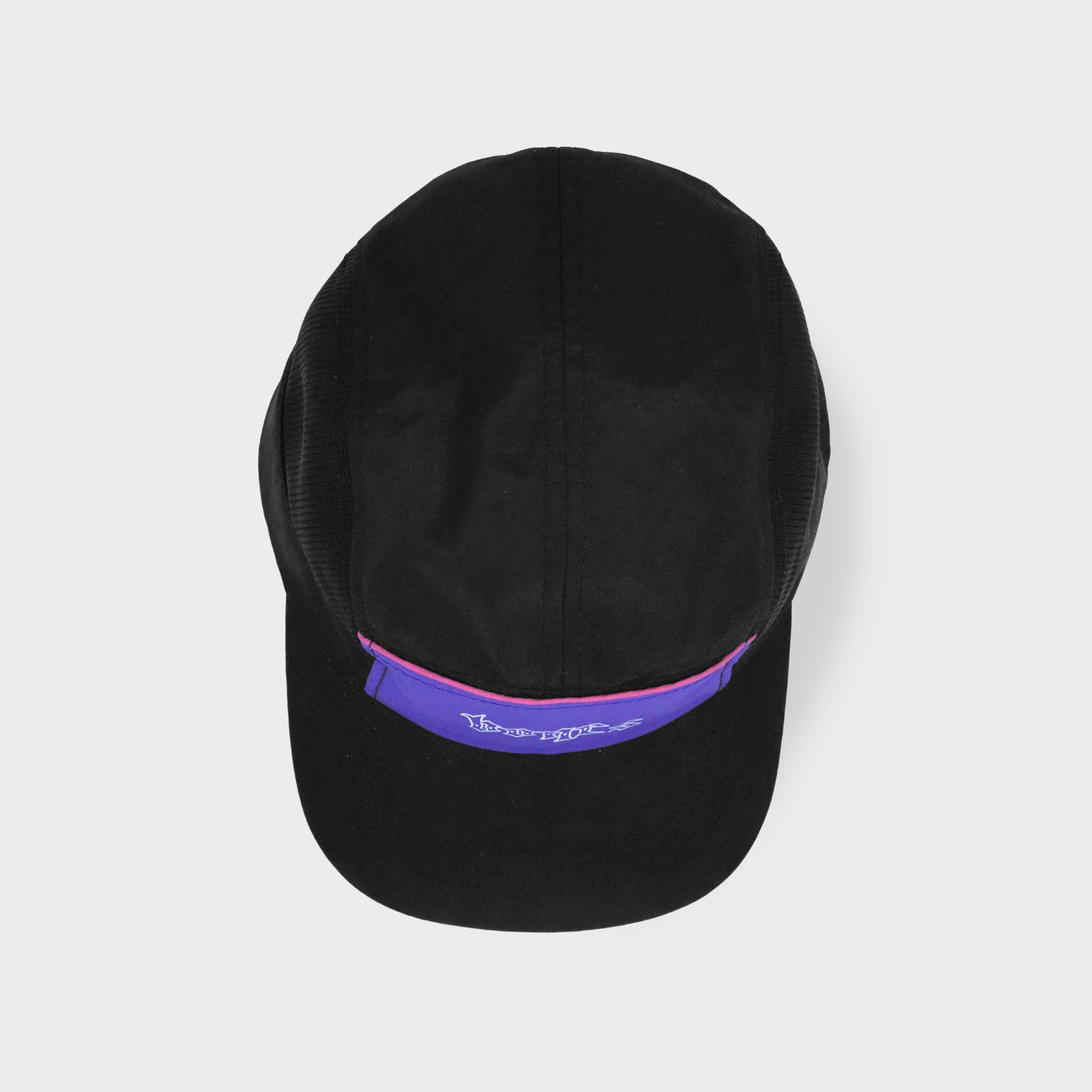 Steeze Retro 5 Panel Cap - Black/Purple
