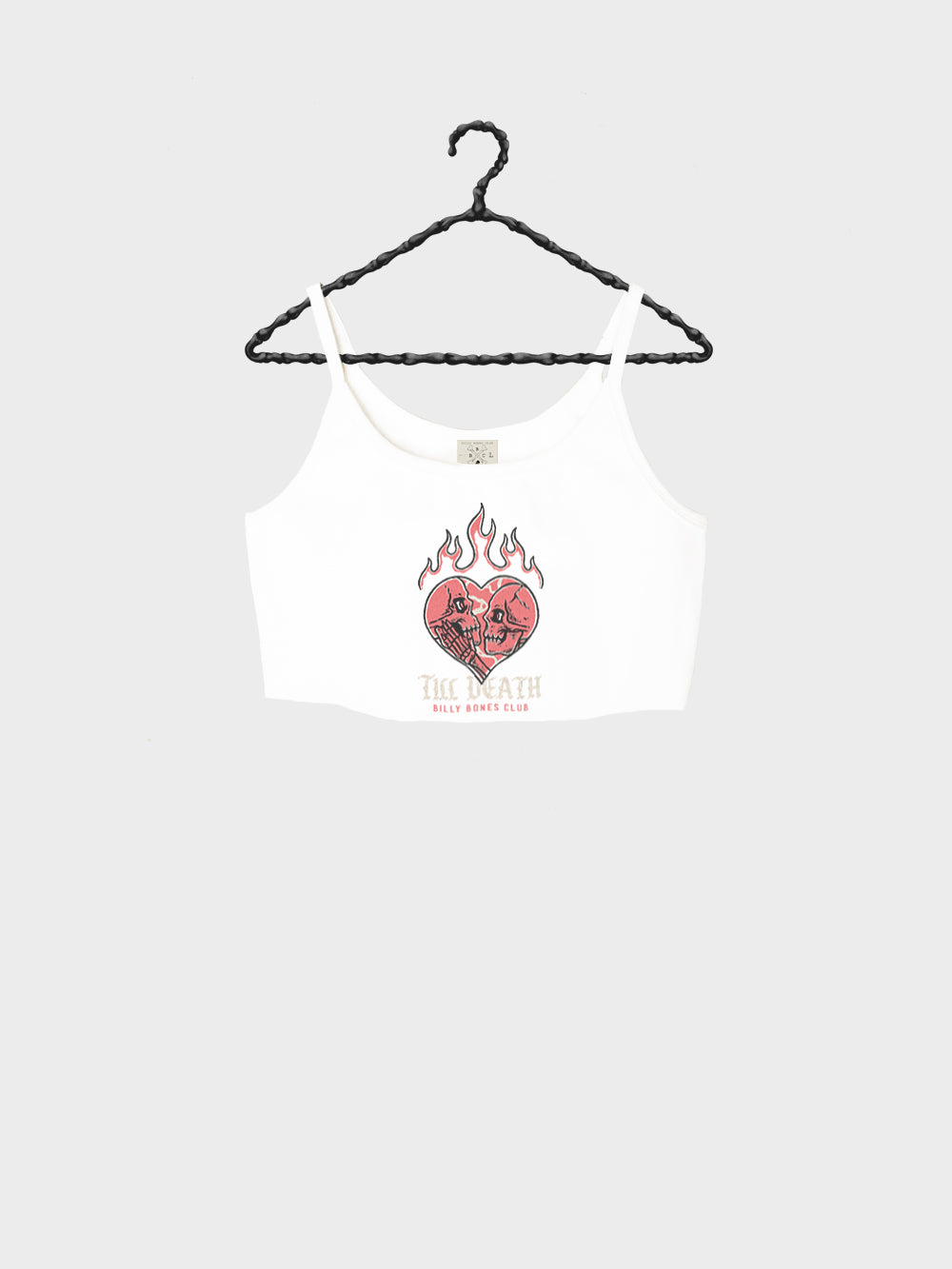 Till Death Rib Crop - Vintage White